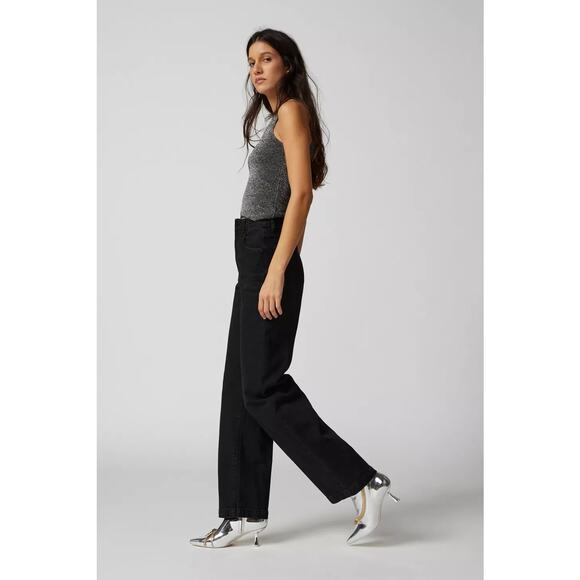 NWT URBAN OUTFITTERS High & Wide Jean by Abrand $128 SIZE 26 Dead Of Night - Picture 4 of 7